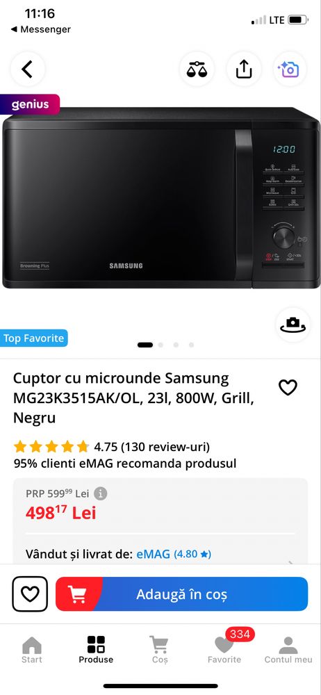 Cuptor microunde Samung
