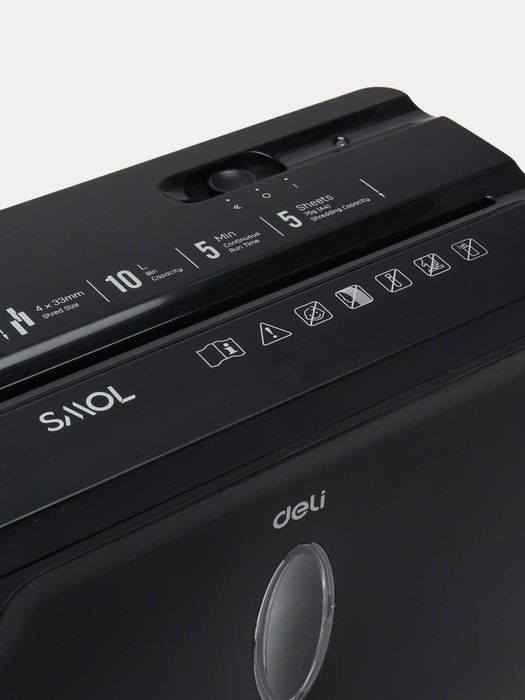 Уничтожитель бумаг Deli ET015 12л (Шредер) Скидки !!! Акция !!!