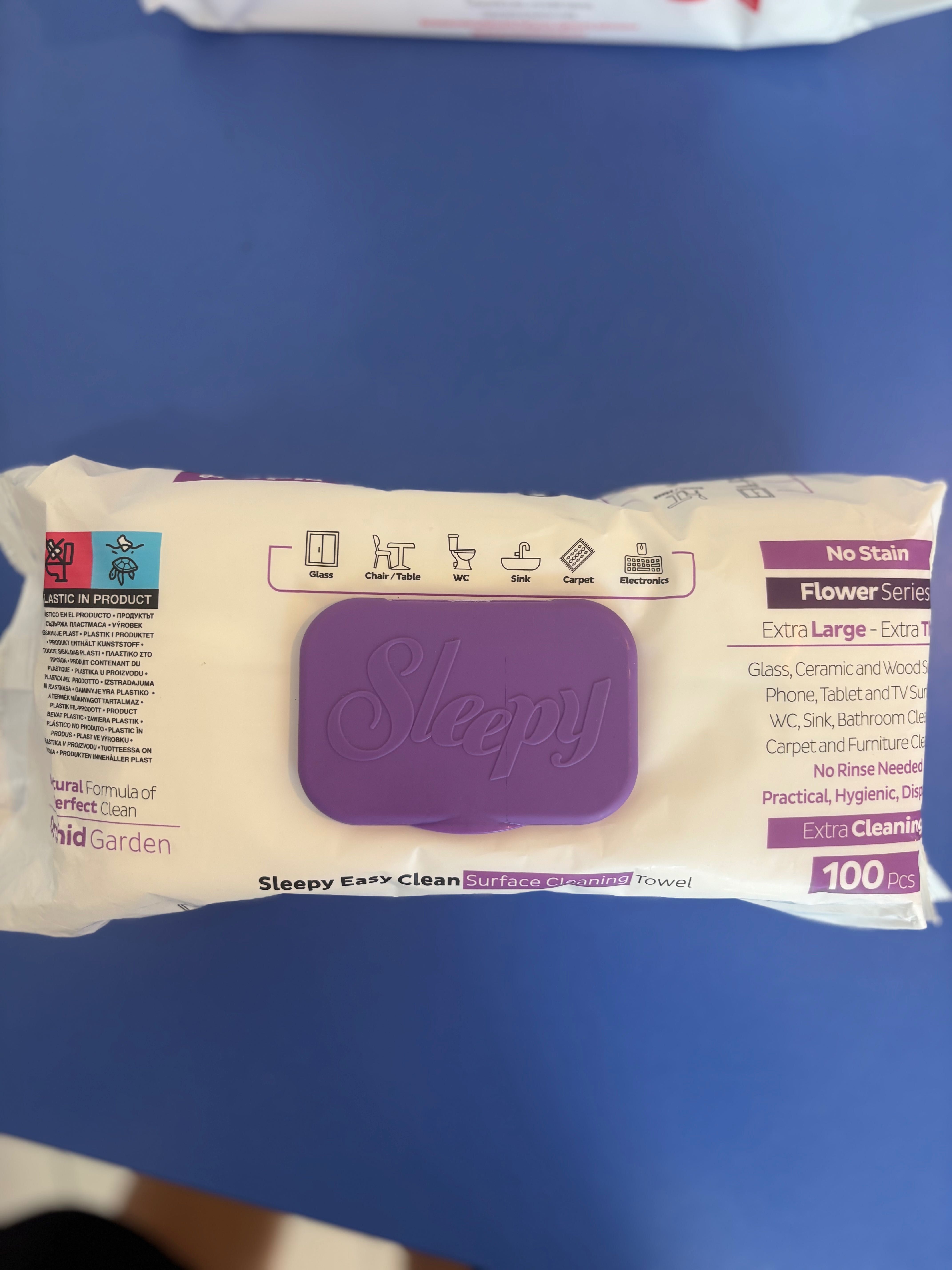 Мокри кърпи Sleepy Easy Clean – 100 бр. за повърхности