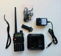 Stație radio walkie talkie Baofeng UV-5R 5 wați, canale PMR