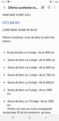 Curetenie scari de bloc