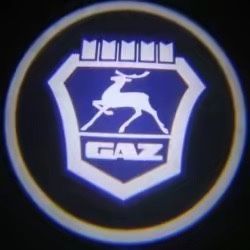 Подсветка с логотипом на двери авто