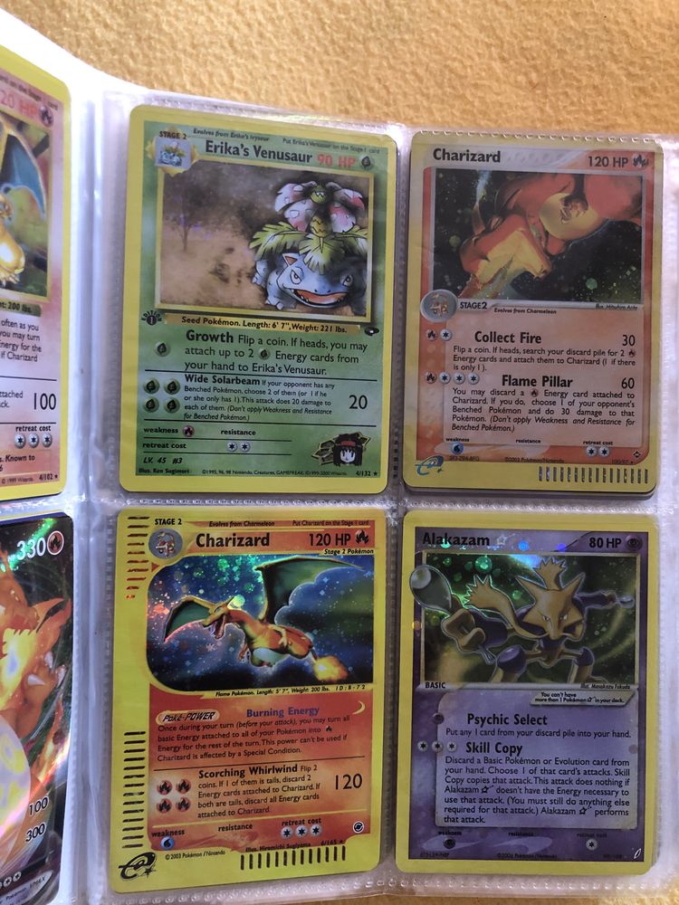 Set cărți Pokemon/primele ediții la 10 lei bucata sau 320 setul