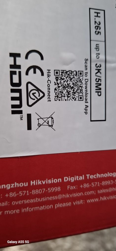 Dvr hikvision 16 canale  5mp nou