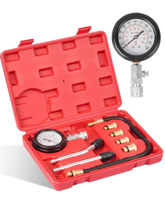 Kit Testare Compresie Motor Benzina 8 Piese cu Adaptoare