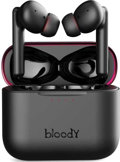 Игровые Bluetooth наушники Bloody M90 (Black+Red) TWS ANC Earphones BT
