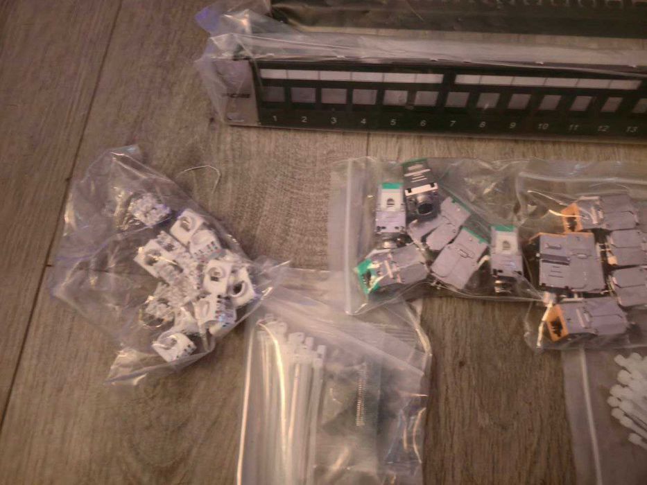 FGB 10Gbps 24 Port CAT7 Patch Panel 24x Coloured