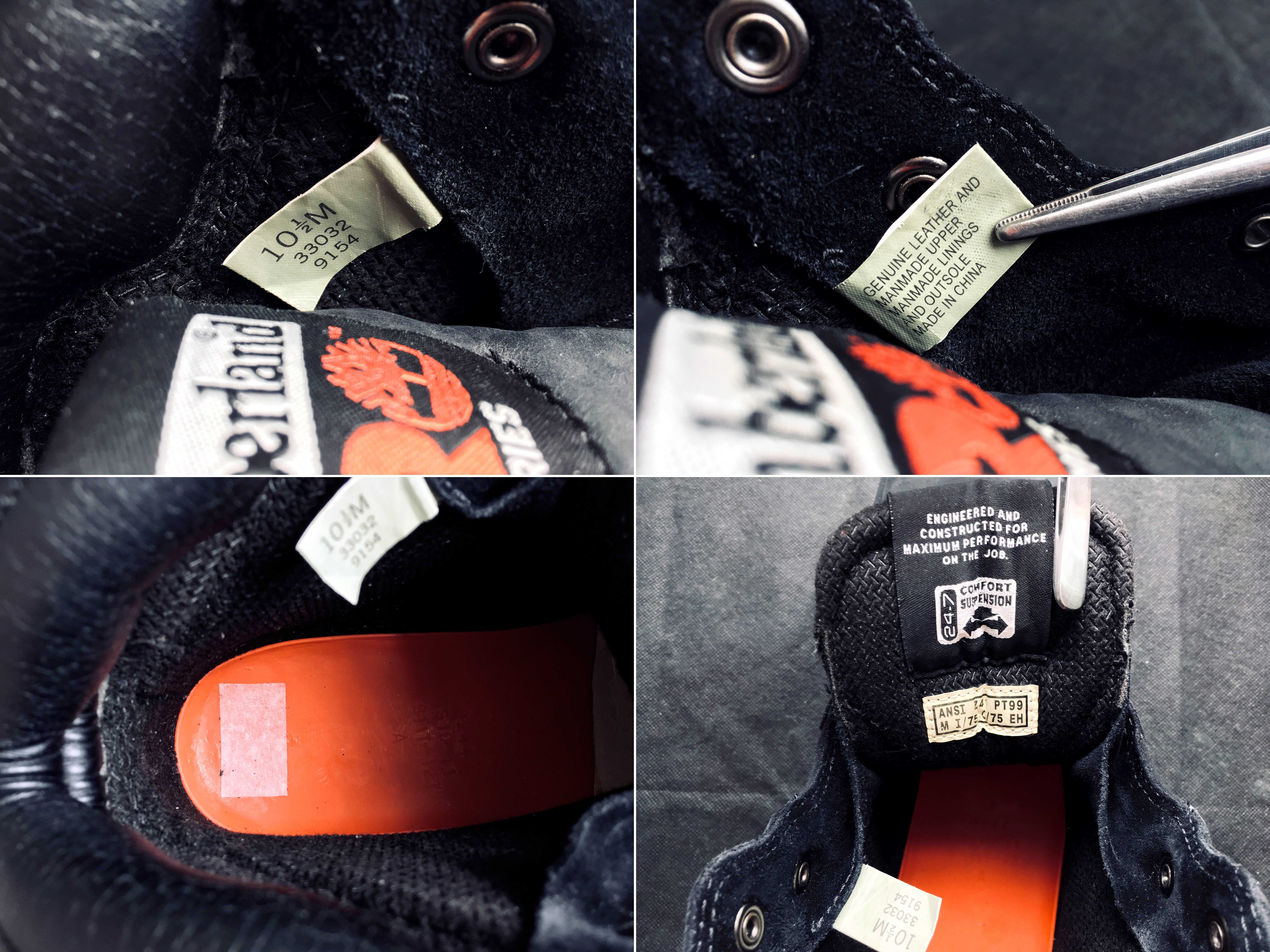 VINTAGE 2003 TIMBERLAND® PRO™ PIT BOSS Steel Toe Work Boots — 28.5 CM