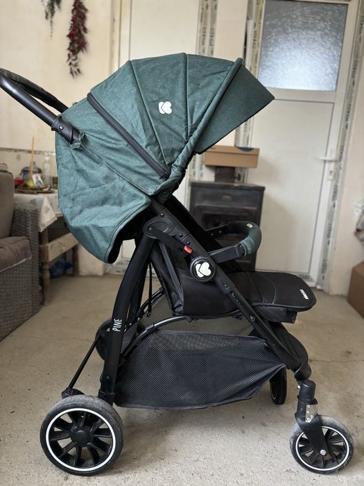 Бебешка лятна количка Kika Boo Pine, Зелена