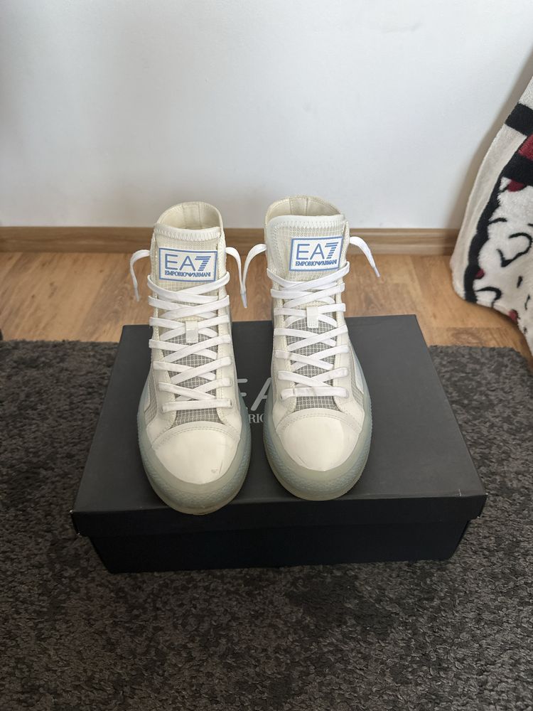 adidasi ea7 (emporio armani) culoare White/Trasp.Blue