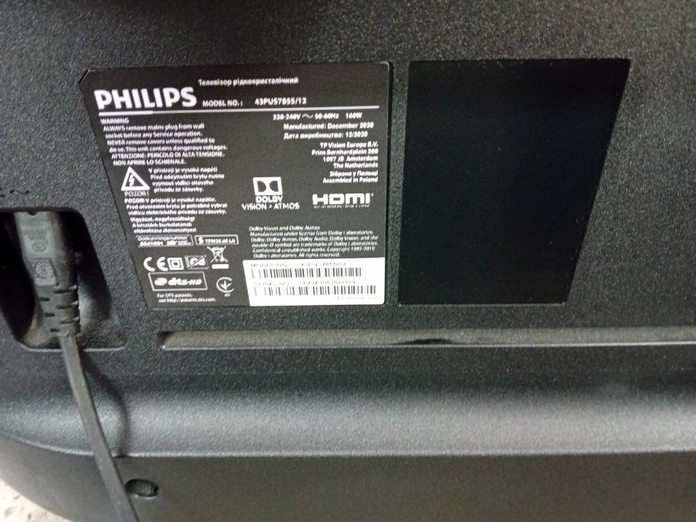 Телевизор Philips Smart 4k Android 43 инча