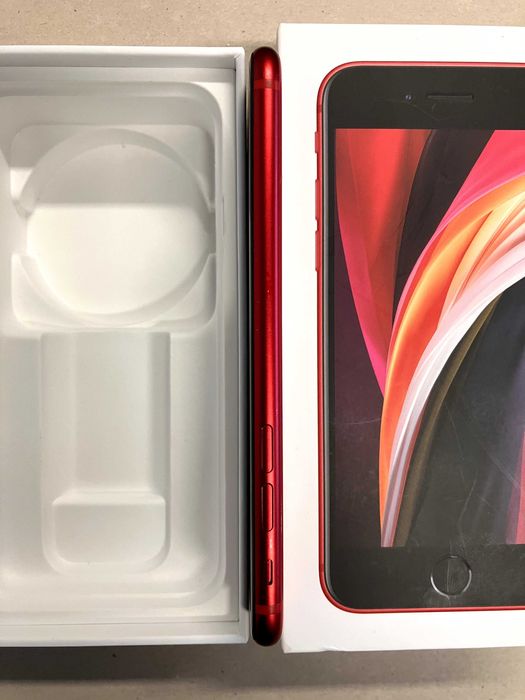 iPhone SE 2020 128kB (RED) | stare impecabilă | huse noi cadou