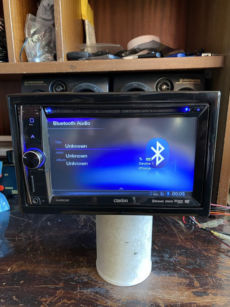 CLARION NX502E - BLUETOOTH, USB, DVD Радио плеър за кола сд cd mp3