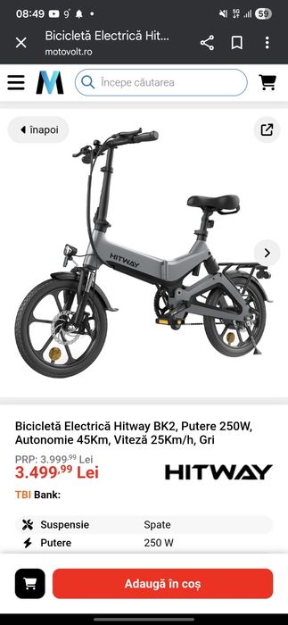 Bicicleta electrica hitway bk 2