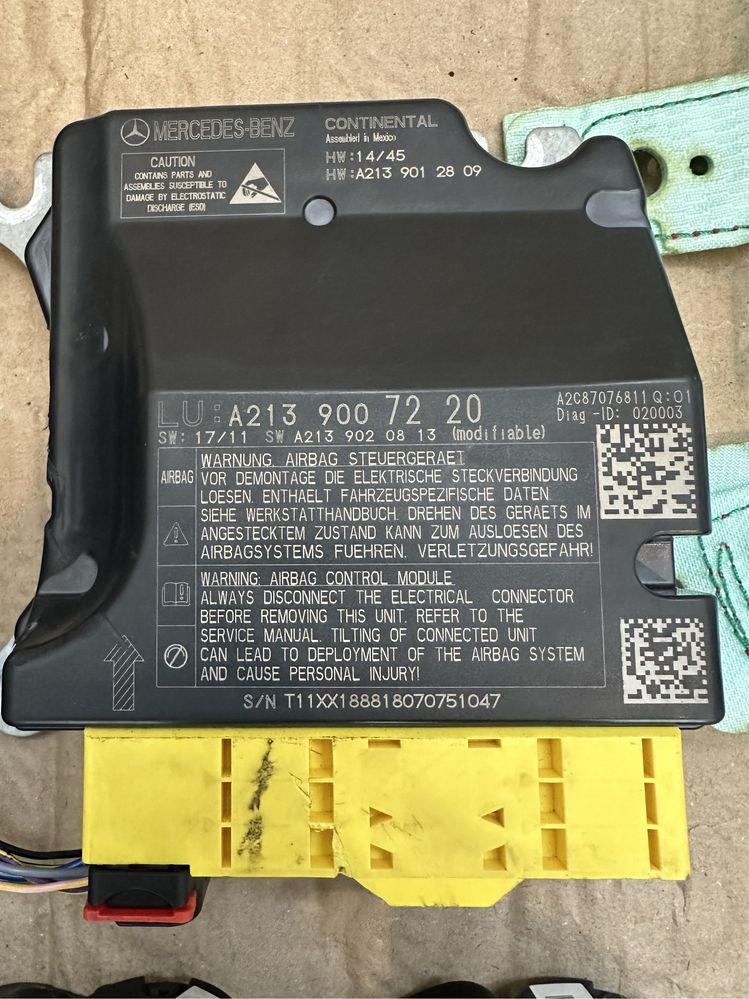 Kit airbag Mercedes CLS C257, AMG GT X290