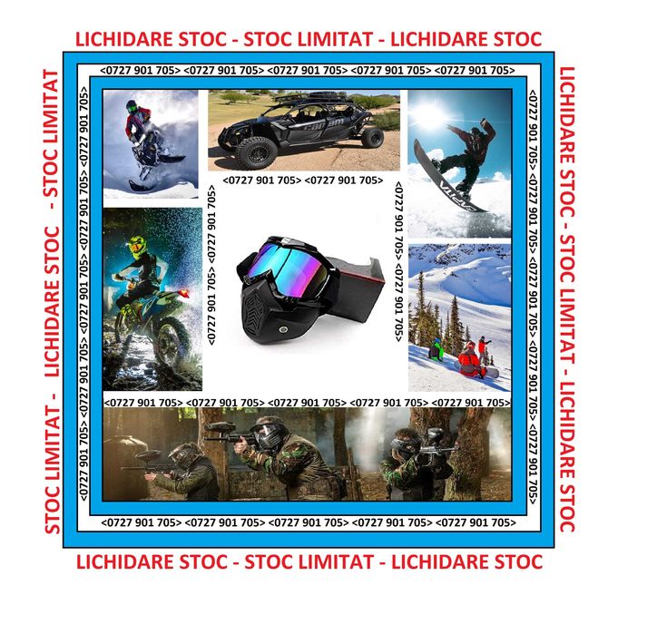 Masca Ochelari Ski Snowboard Atv Moto Enduro Cross Protectie Sky Casca