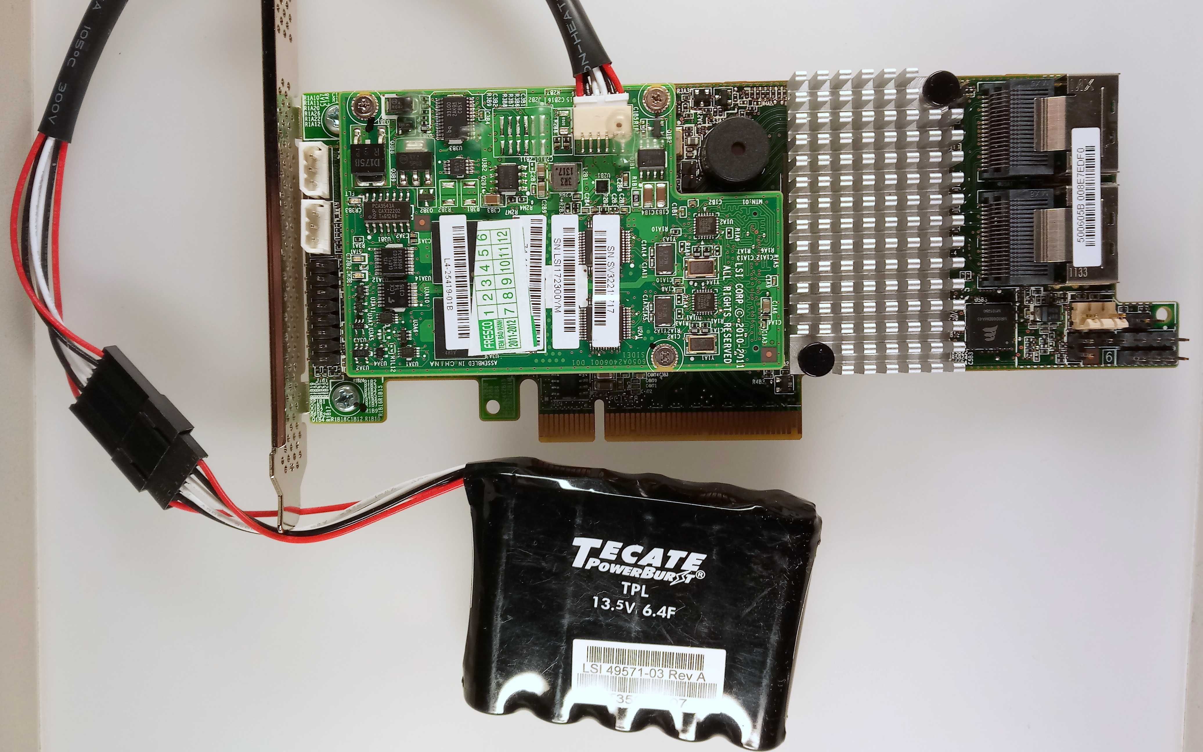 RAID контролер LSI SAS9271-8i UCS-RAID9271CV-8I PCIe v3 1G SATA/SAS 6