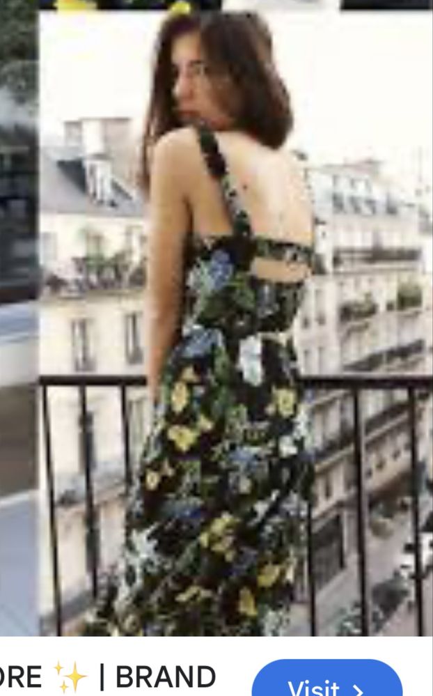 Rochie de vara, noua ,Zara , lunga, floral print, XS