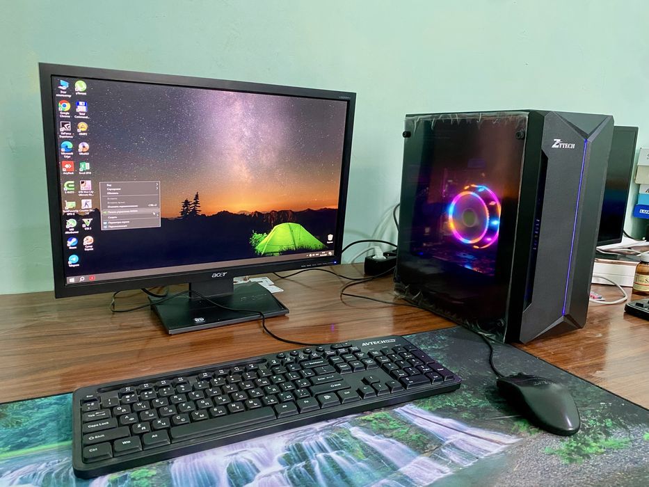 Arzon narxda sotiladi | Full komplekt kompyuter | GTX550 Ti | RGB