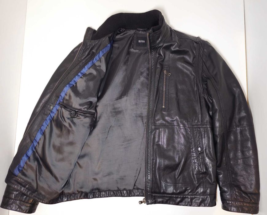 BOSS - Мъжко кожено яке от естествена кожа