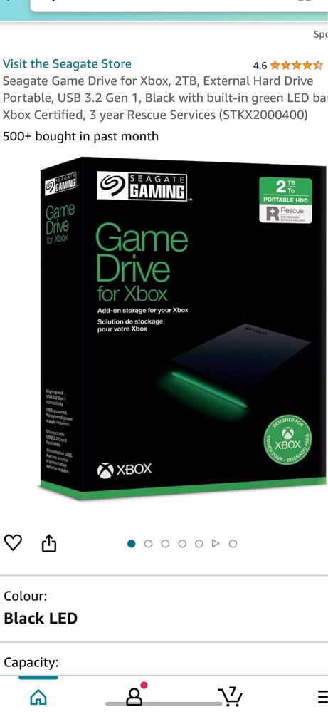 Game Drive for XBOX 2Tb nou