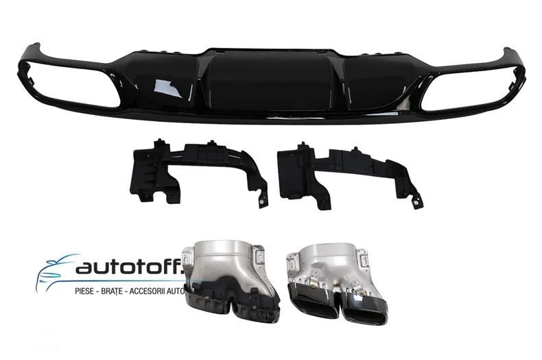 Difuzor bara spate Mercedes W213 S213 Standard (16-20) model E63 Black