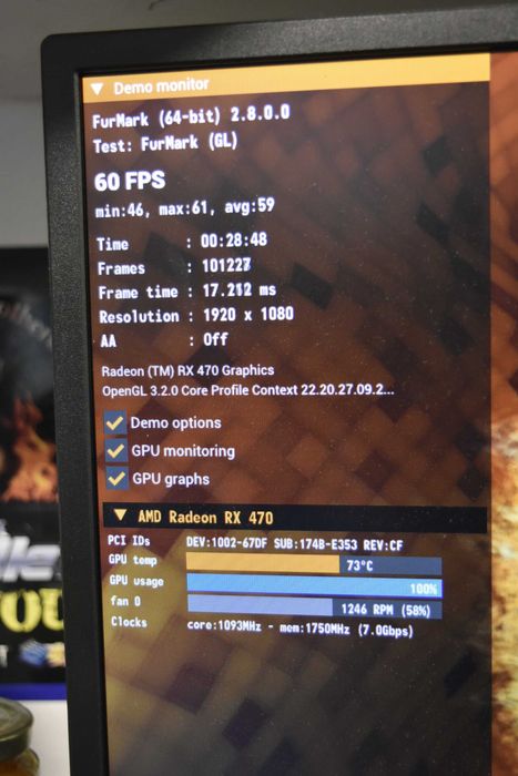 Видео карта Sapphire Nitro Radeon RX470 8GB GDDR5 - неработеща перка