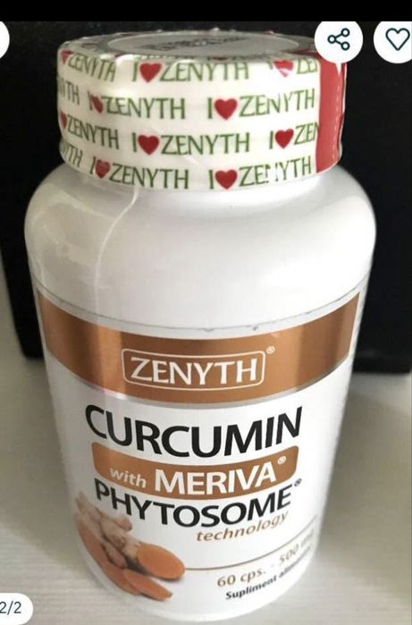 Supliment alimentar Curcumin Meriva Zenyth, nou sigilat,