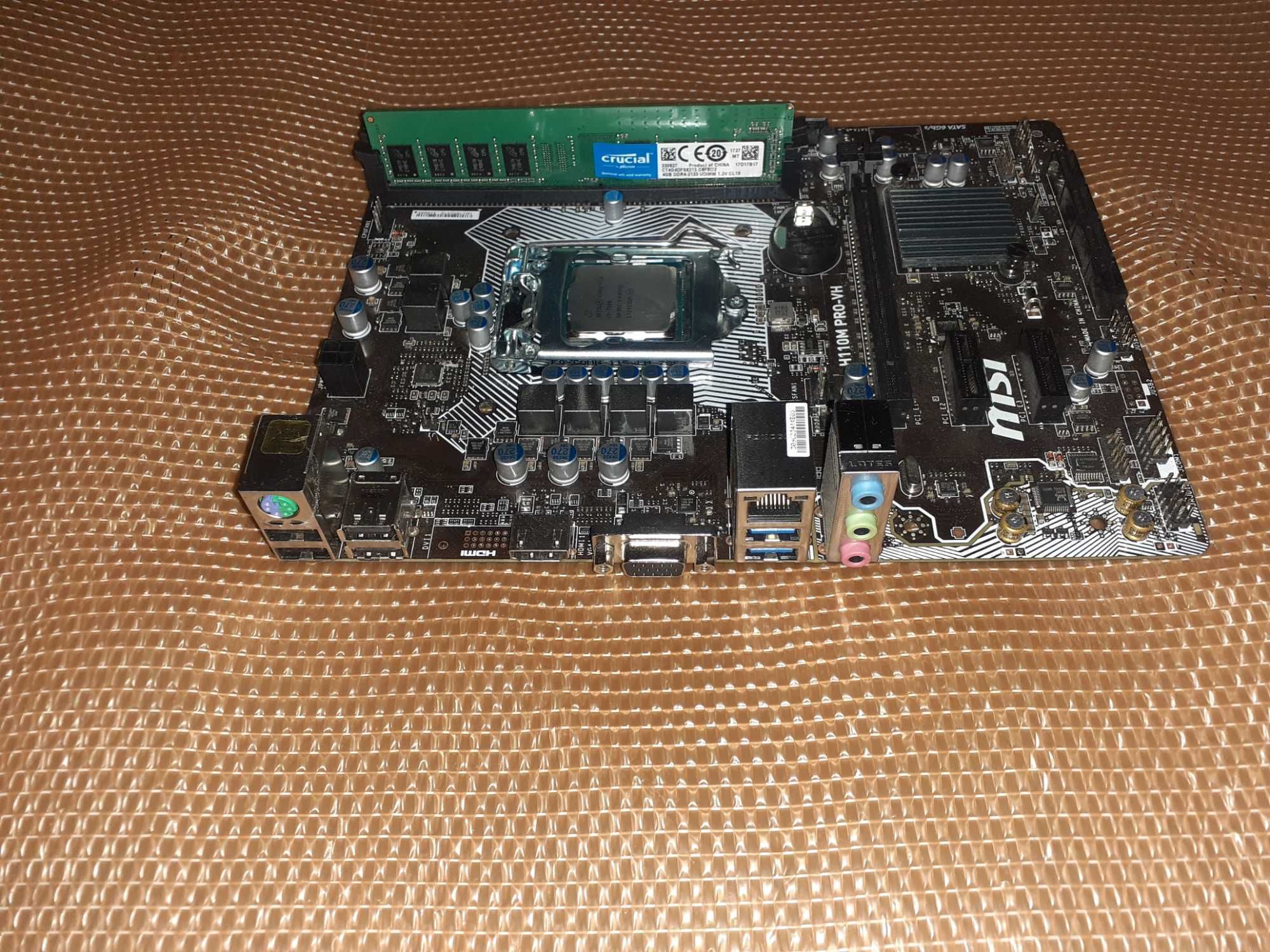 Kit gen 7, Core i3 7100 + placa  MSI H110 , suporta i7 7700
