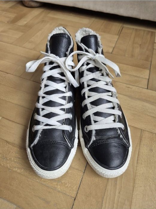 Adidași Converse Chuck Taylor Hi Leather Black - 37 (24 cm)