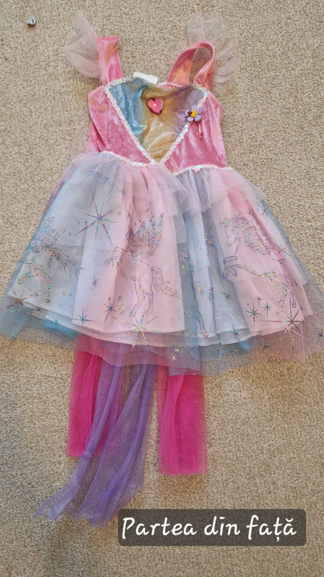 Costum unicorn 5-6 ani, SUA
