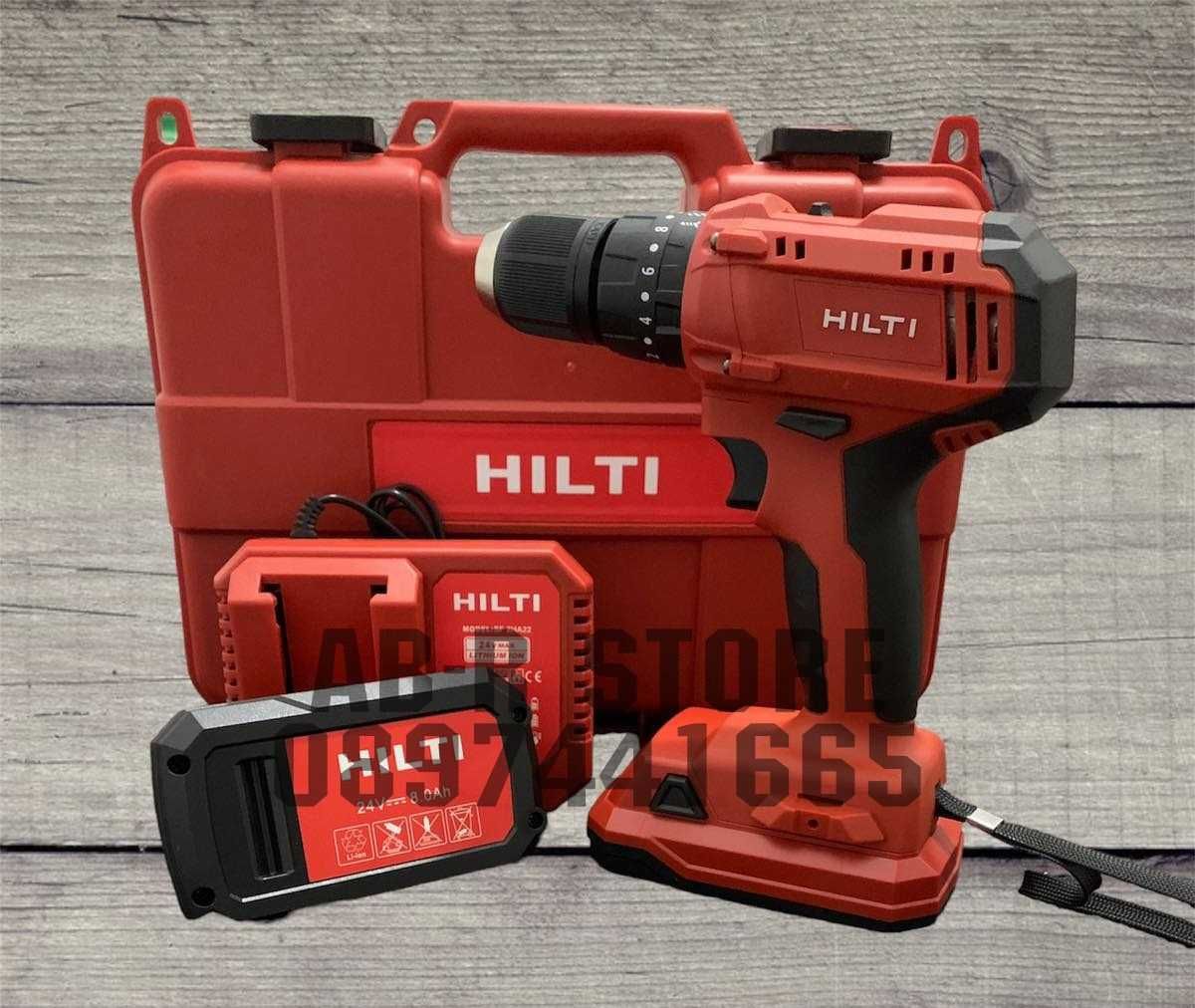 Акумулаторен Ударен Винтоверт ХИЛТИ / HILTI 24V 8Ah 2 Батерии