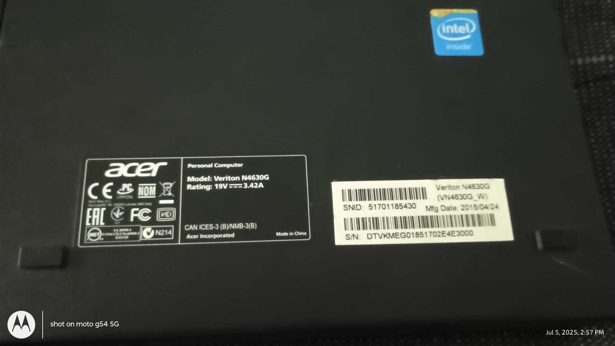 MINI PC Acer Veriton N4630G