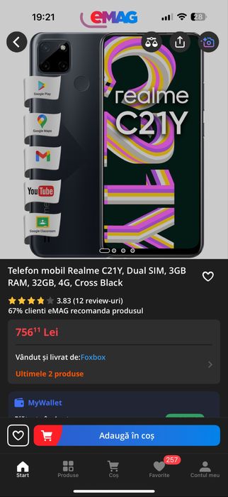 Realme C21-y nou nout