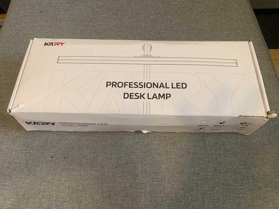 НОВА! LED Настолна лампа, 40 см 12 W, димируема, скоба за захващане