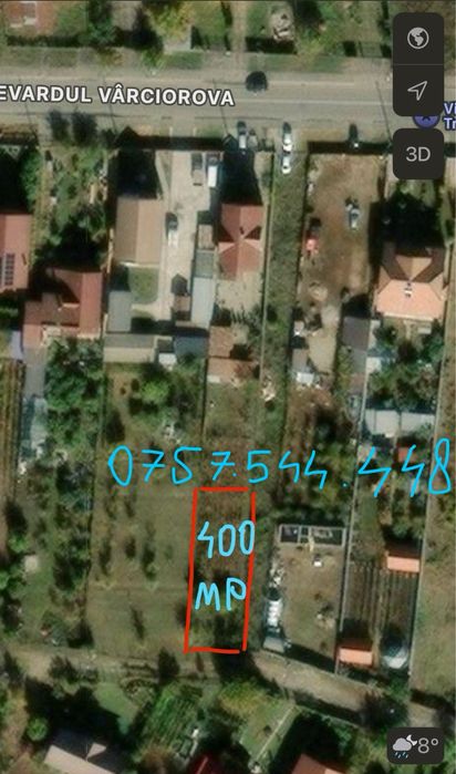 Teren 400 mp, zona Aeroport