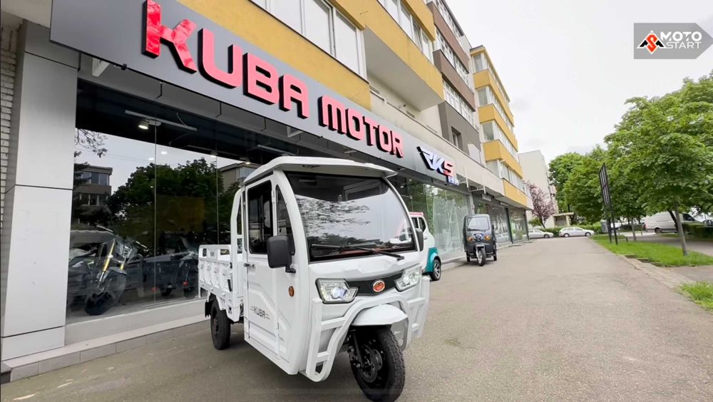 Triciclu Electric Kuba E KAMYONET motor de 3000W 25KM/H FARA PERMIS