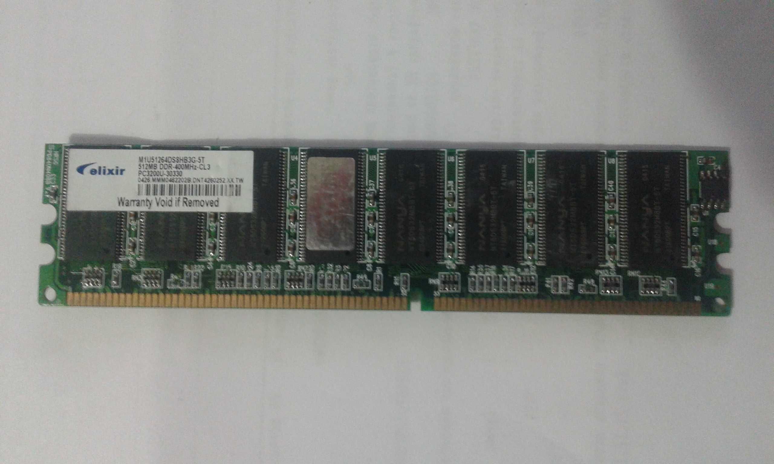 Продам ОЗУ Elixir 512MB 2Rx8  DDR400