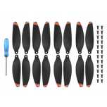 Set 16 elice pentru drona DJI MAVIC MINI 2, Negru/Portocaliu