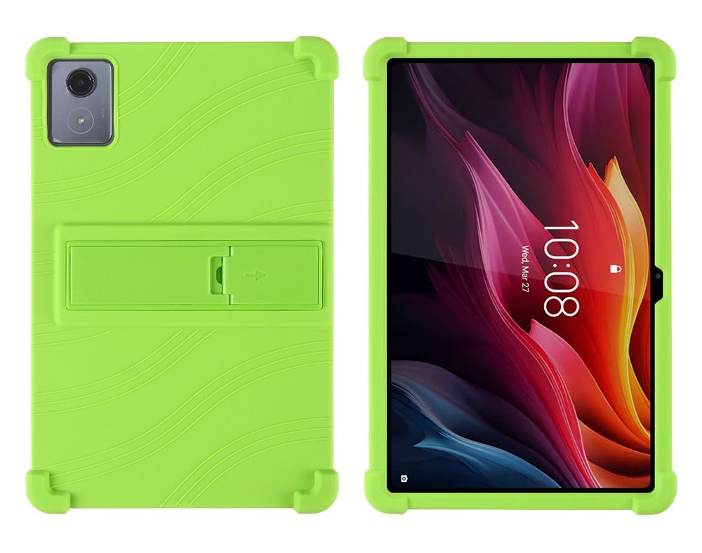 Lenovo Tab K11+ 11.45" 2024 / Удароустойчив силиконов кейс със стойка