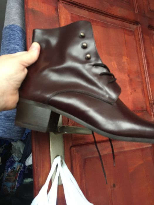 Нови италиански боти, размер 45, естествена кожа