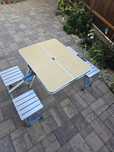 Set pliabil masa cu scaune camping