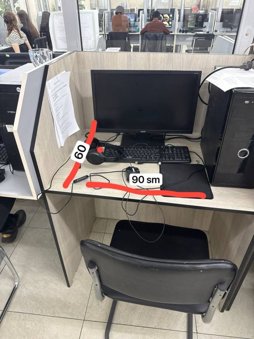 Operator stol stul va shkaf