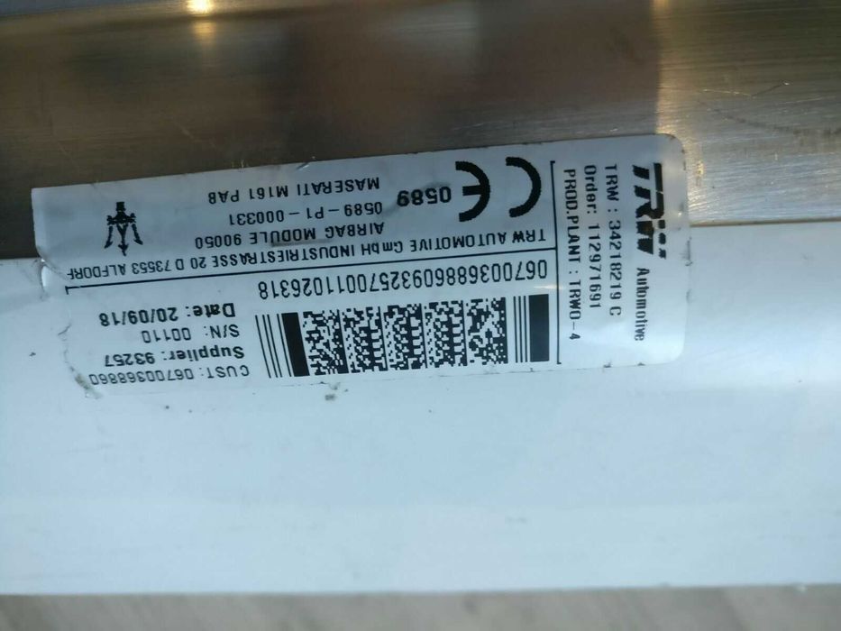 Airbag Pasager Maserati Ghibli 2013+ original