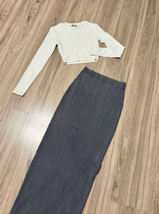 Сет пола +  кроп топ XS Zara