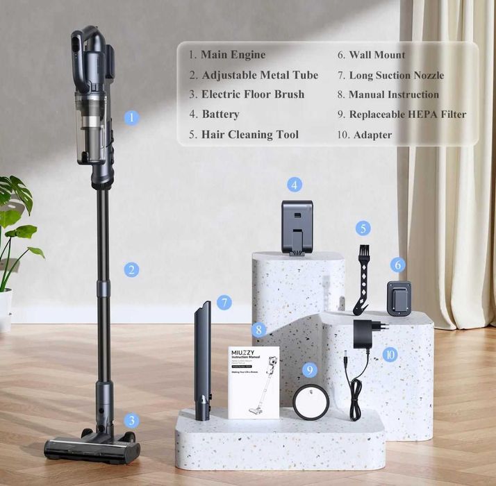 Aspirator vertical fără fir Garanție 36 luni