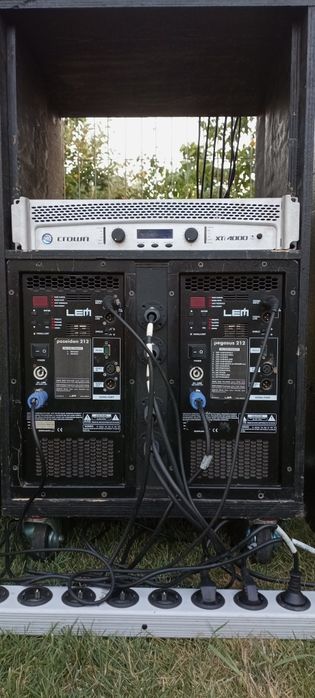 sistem sonorizare LEM boxe pasive mixer amplificator (made in italy)