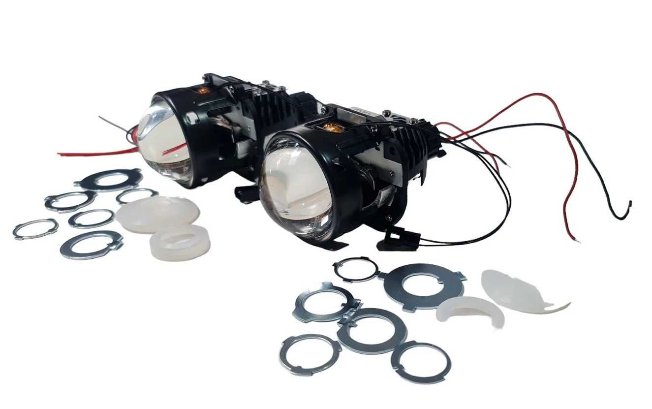 Лед лупи 2.5 inch- Bi LED лещи за фарове на автомобил H4 H7