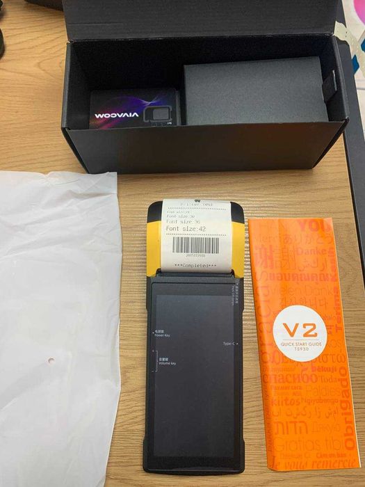 Мобилен терминал SUNMI V2, камера, 4G, вграден принтер