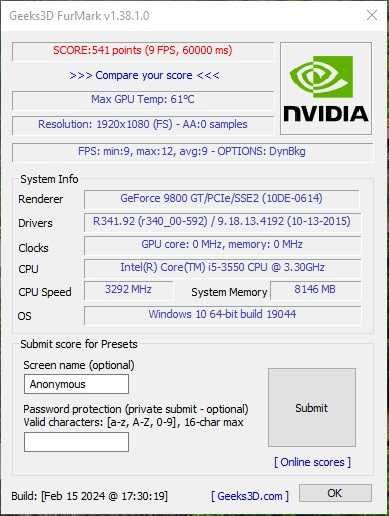Placa video gaming vintage Asus Nvidia GT 9800 1G DDR5 256 bit